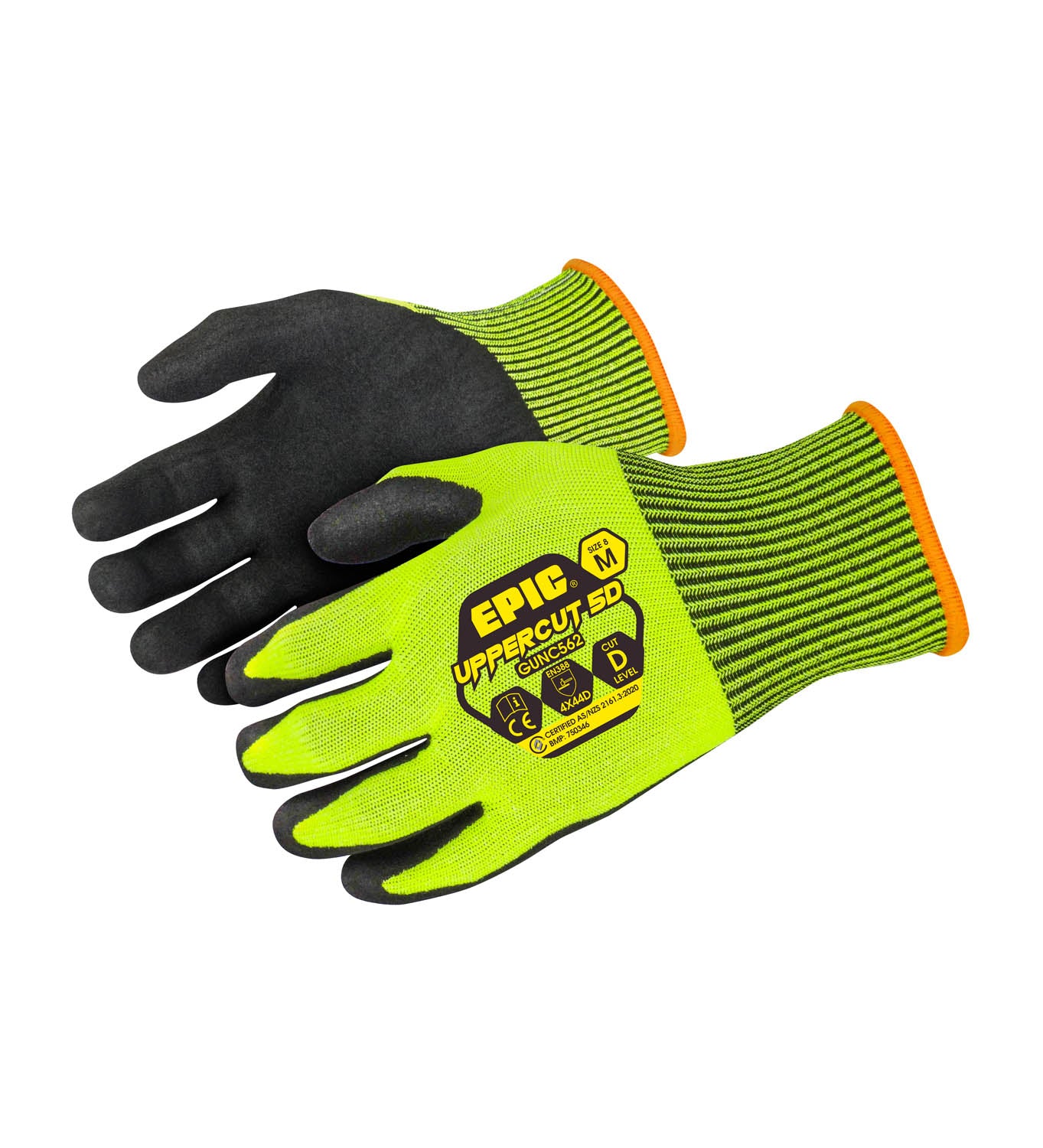 UPPERCUT™ HI VIS NITRILE GLOVE CUT 5D