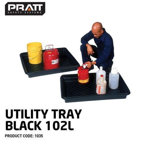 UTILITY TRAY 102L BLACK