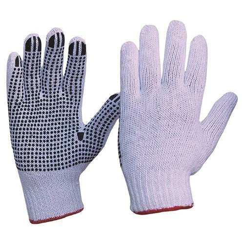 GLOVE P/COT K/LINER PVC DOTS SIZE WOMENS