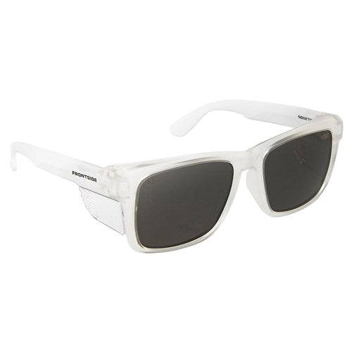 SAFETY GLASSES FRONTSIDE SMOKE LENS