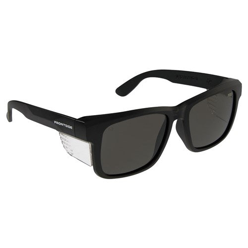 SAFETY GLASSES FRONTSIDE SMOKE LENS