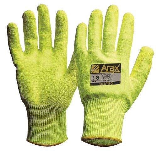 GLOVE ARAX GOLD NITRILE PU/DIP SIZE 10