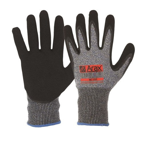 GLOVE ARAX WET GRIP SIZE 10