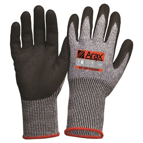 GLOVE ARAX NITRILE DIP 30cm CUFF SIZE 10