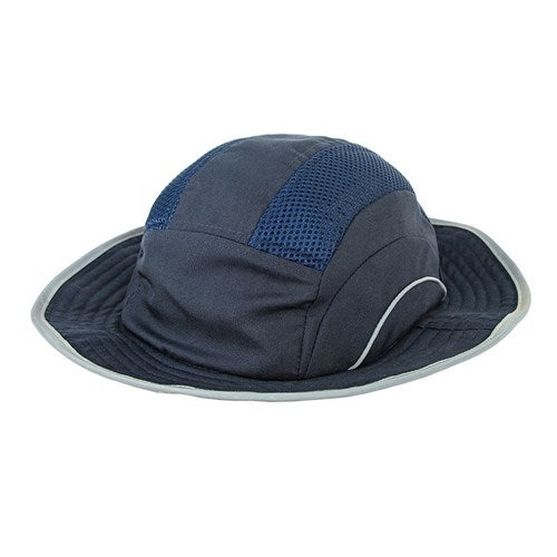 BUMP CAP WIDE BRIM + CHIN STRAP NAVY