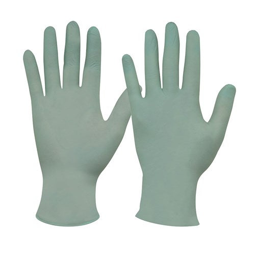 GLOVE DISP P/FREE NITRILE GREEN SIZE L