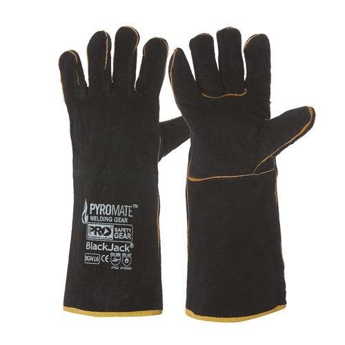 GLOVE WELDING PYROMATE BLACK/GOLD OSFA