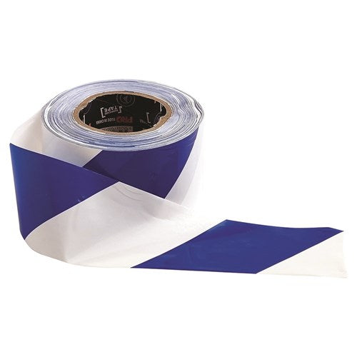 TAPE 75mm x 100m BLUE/WHITE