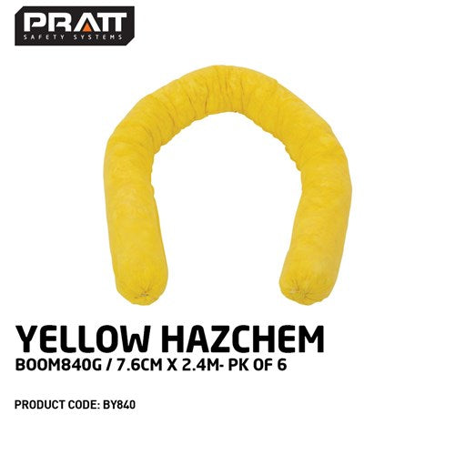 BOOM HAZCHEM YELLOW 840G 2.4m x 7.6cm