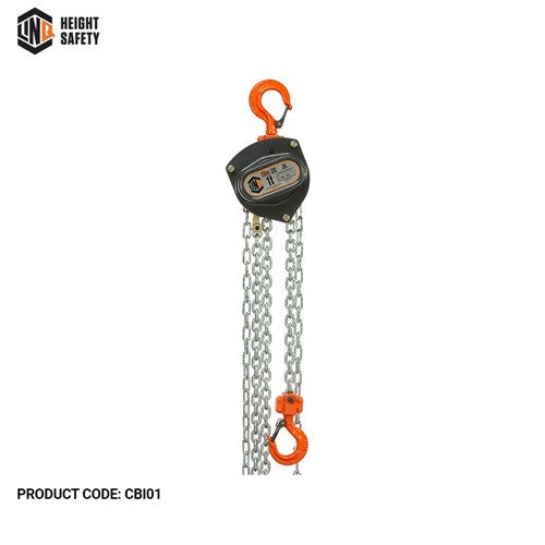 INDUSTRIAL CHAIN BLOCK O/L 1T 3m LIFT