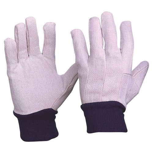 GLOVE COTTON DRILL BLUE CUFF MENS