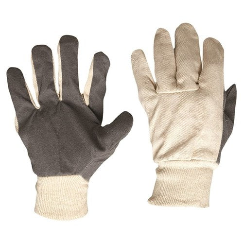 GLOVE COTTON DRILL VINYL PALM