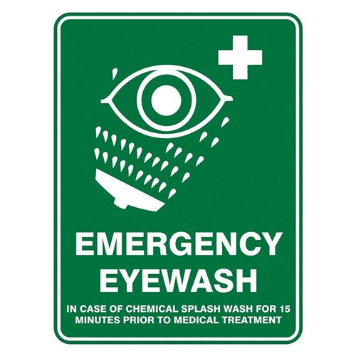 SIGN 450 x 300mm METAL EMERGENCY EYEWASH