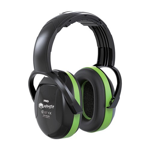 EARMUFFS SLIMLINE ADJUSTABLE H/B MAMBA