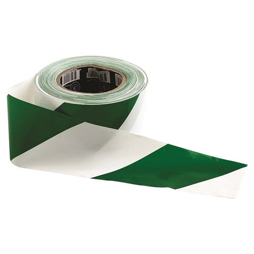 TAPE 75mm x 100m GREEN/WHITE