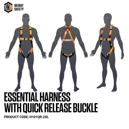 HARNESS ESSENTIAL XL-2XL QR BUCKLE