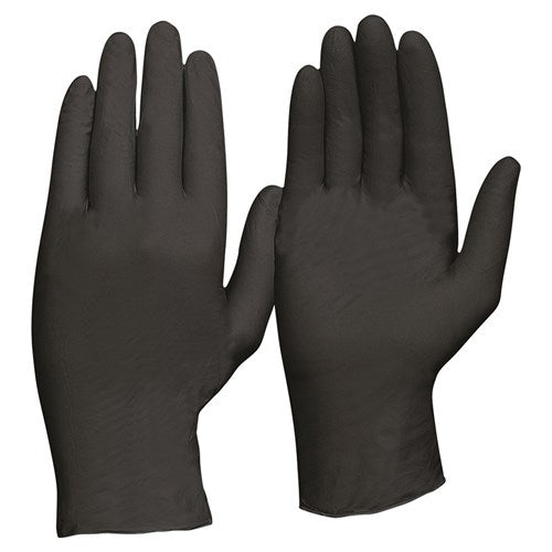 GLOVE DISP P/FREE NITRILE BLACK SIZE L