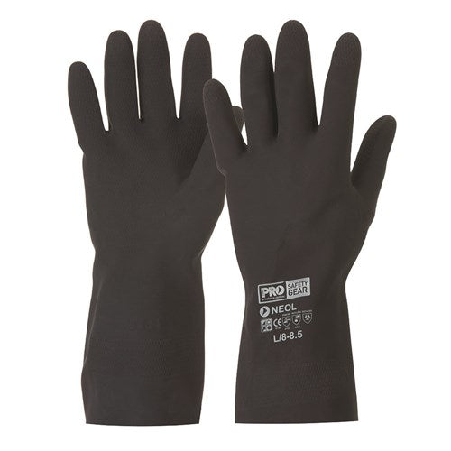 GLOVE NEOPRENE 33cm BLK SIZE 2XL/10-10.5