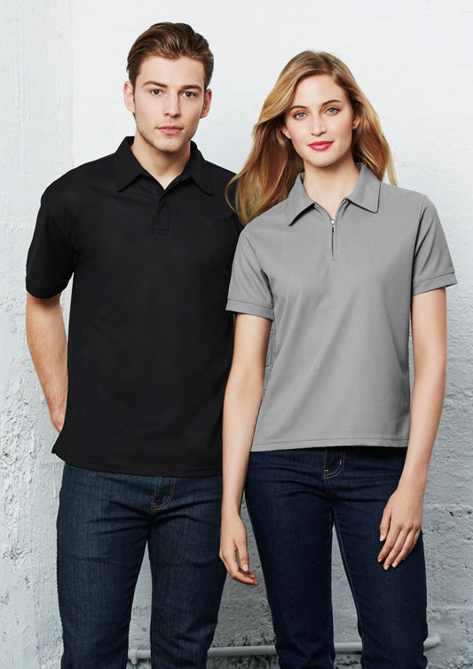 Mens Micro Waffle Short Sleeve Polo