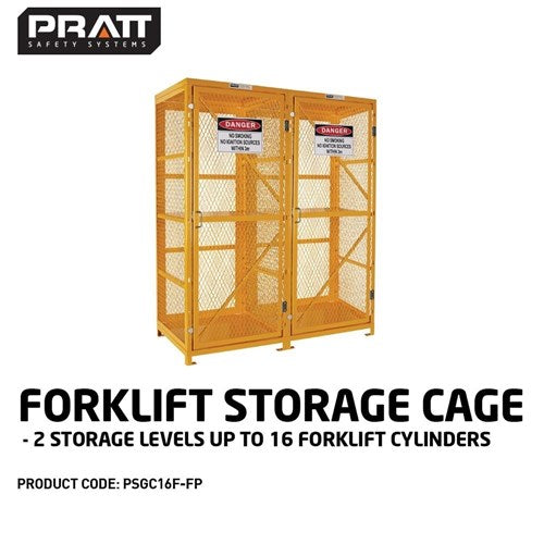 FORKLIFT CAGE 2 LEVEL FLAT PACKED