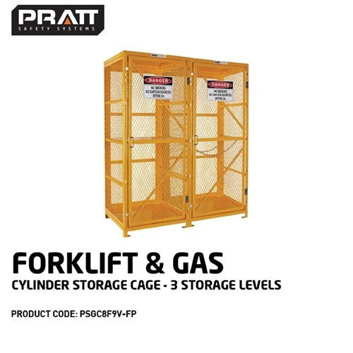 FORKLIFT & GAS CAGE 3 LEVEL FLAT PACKED