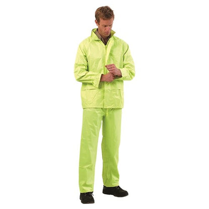 RAINSUIT PVC HIGH VIS YELLOW 2XL