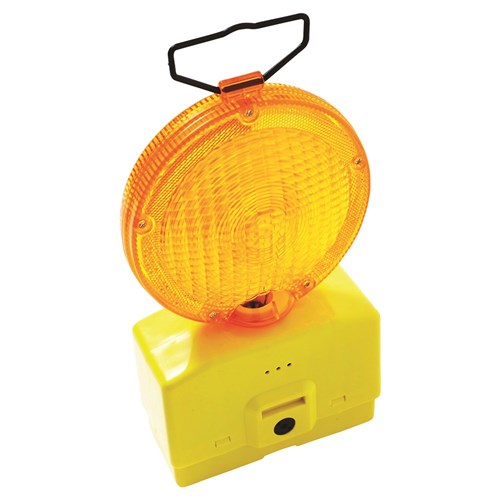 ROAD SAFETY LIGHT YEL + 2 x 6V BATTERIES