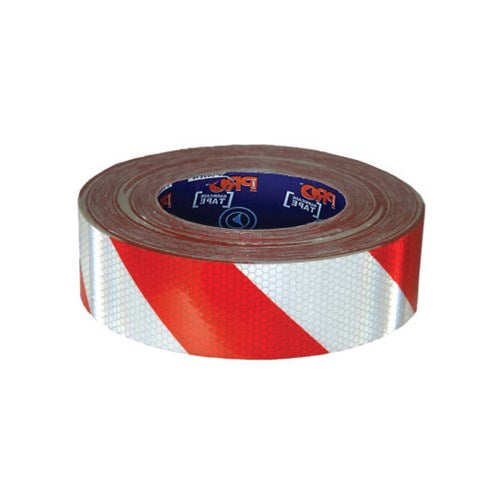 S/A REFLECTIVE TAPE 50mm x 50m RED/WHITE