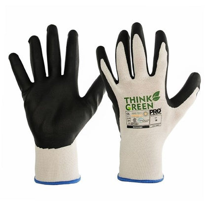 GLOVE THINK GREEN RECYCLED N/DIP SIZE 10