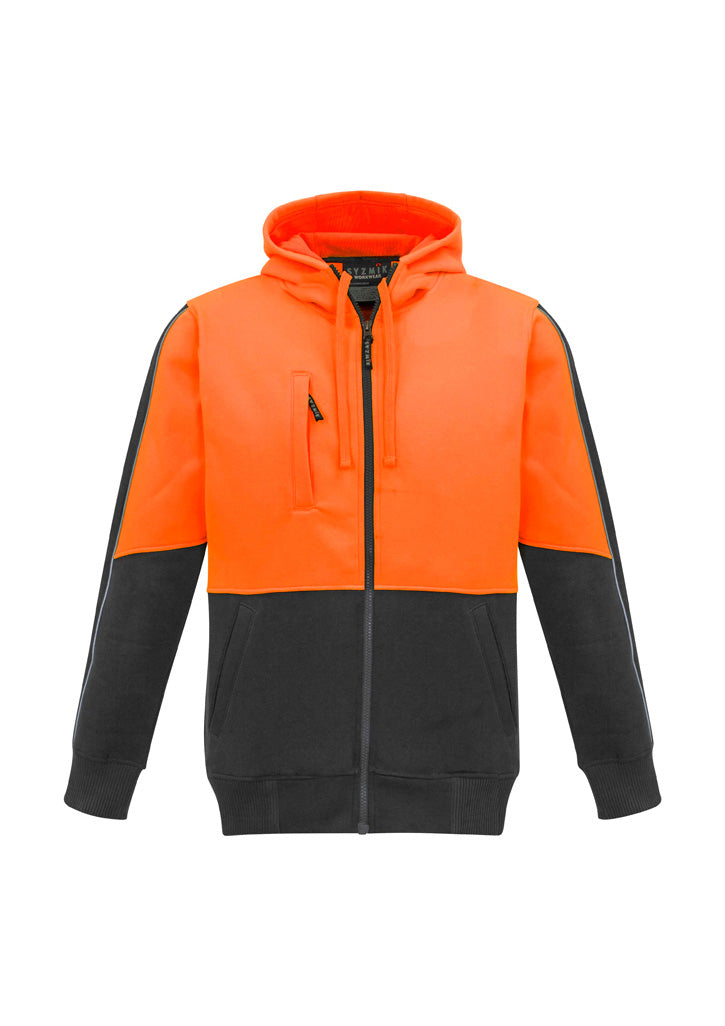 Unisex Hi Vis Full Zip Hoodie